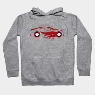 Cars Passion Red T-Shirt Hoodie